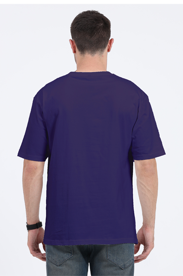 Anarchy printed oversized t-shirt (Purple)