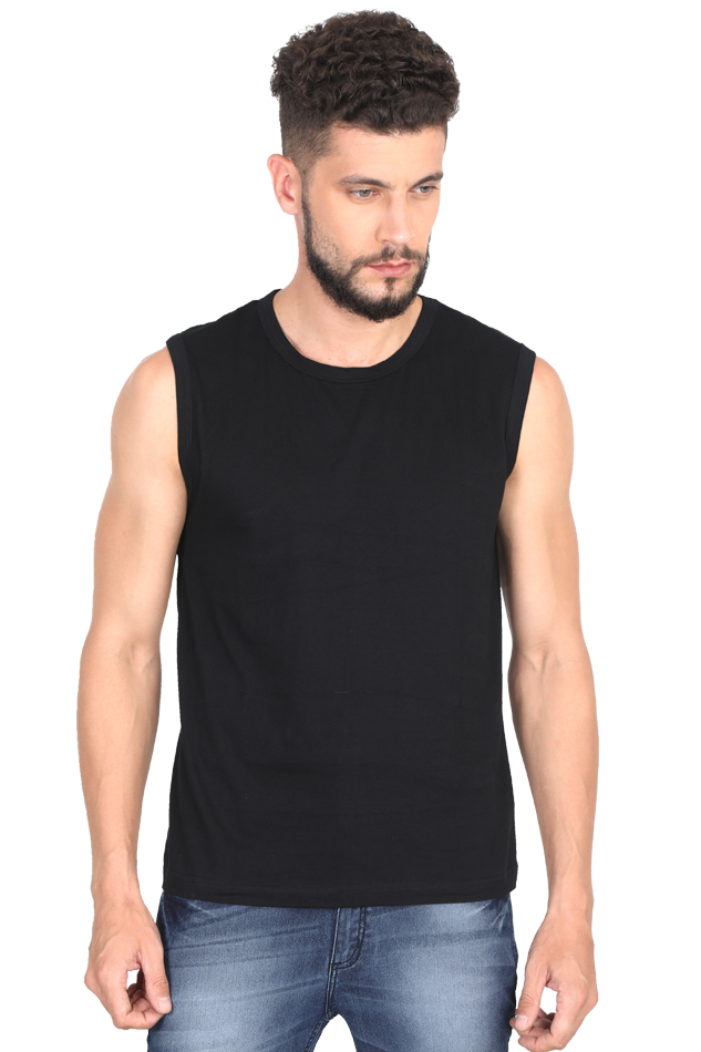 Men's round neck sleeveless / Gym vest