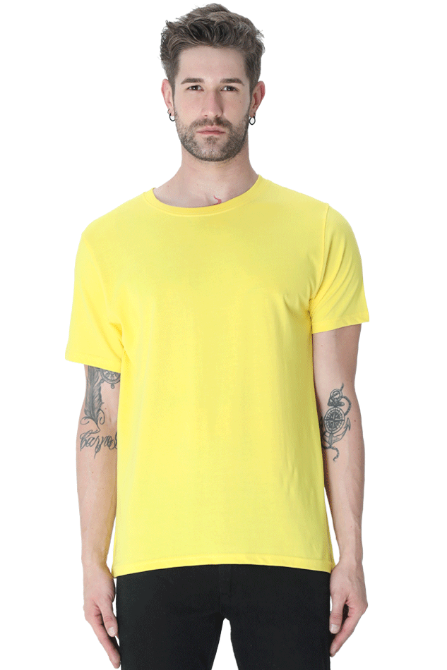 Classic round neck half sleeve t-shirt