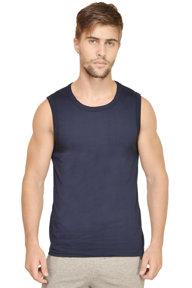 Men's round neck sleeveless / Gym vest