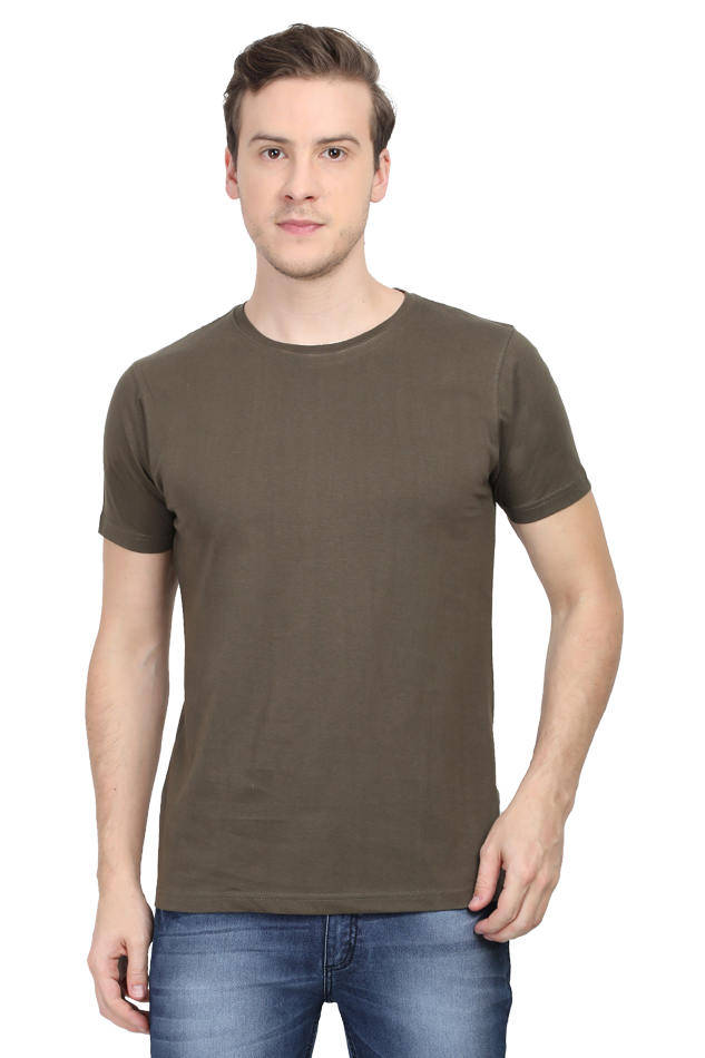 Classic round neck half sleeve t-shirt