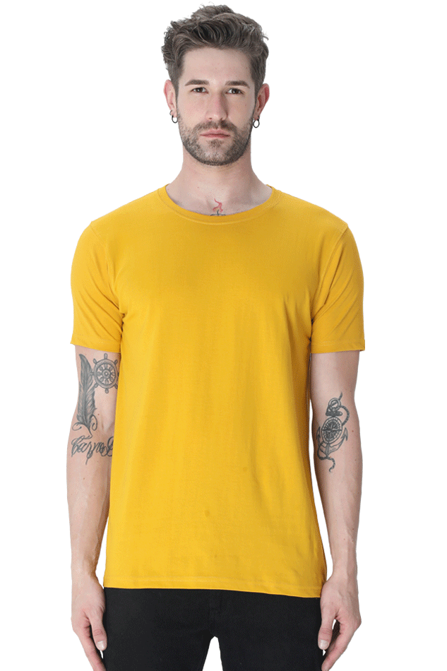 Classic round neck half sleeve t-shirt