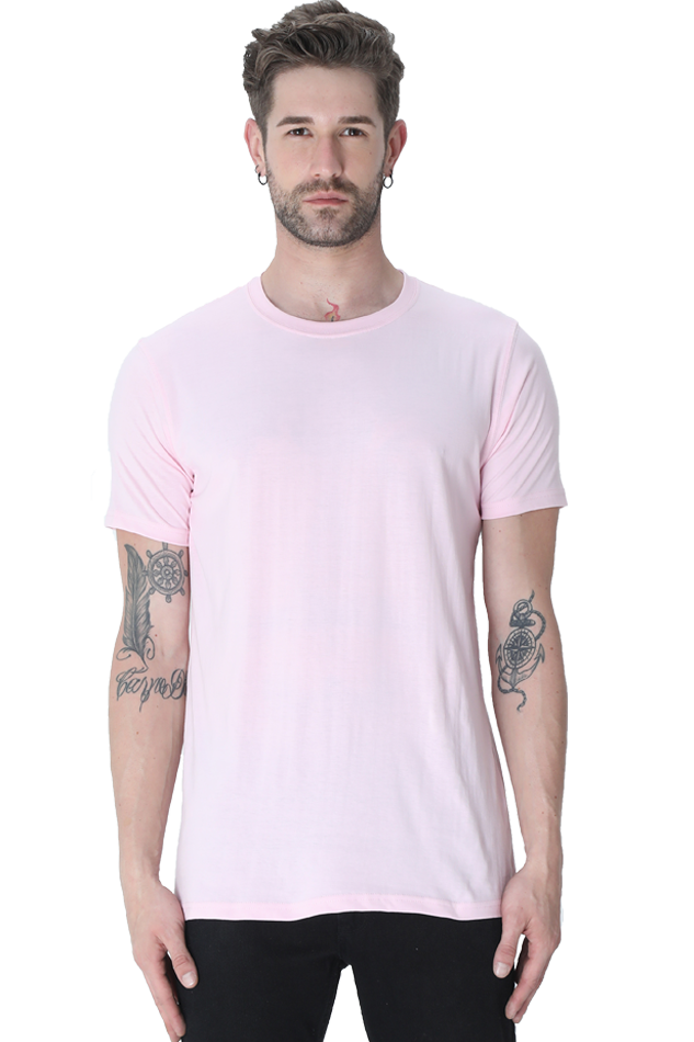 Classic round neck half sleeve t-shirt