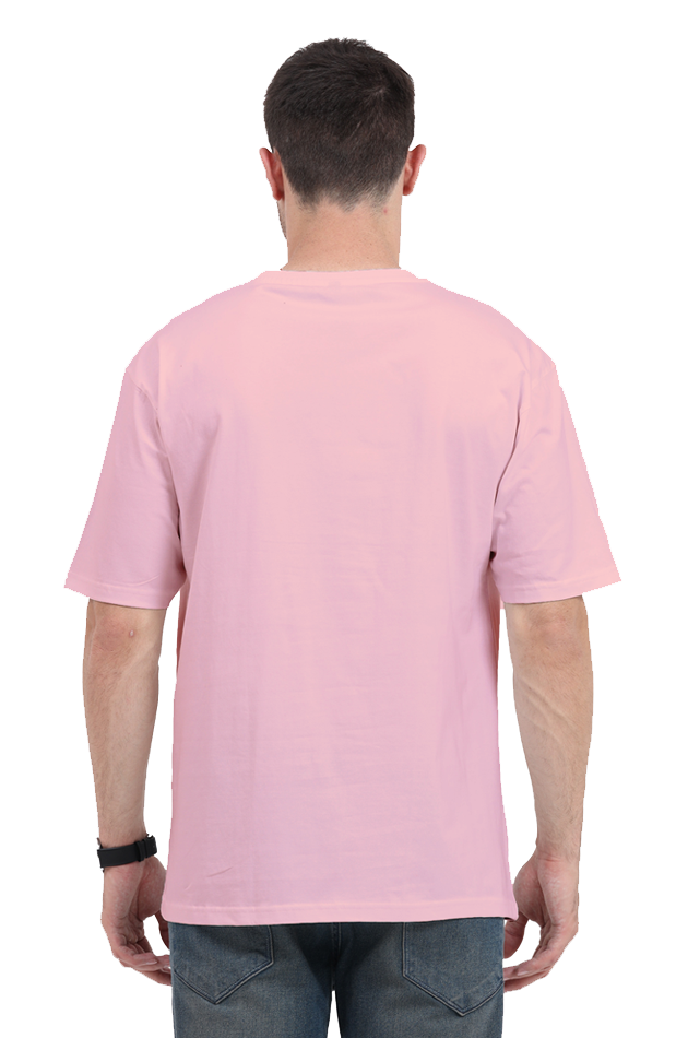 Relax and Unwind tiger oversized t-shirt (Light baby pink)