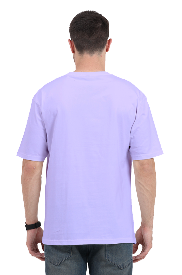 Guitar printed music lover oversized tee (Lavender)