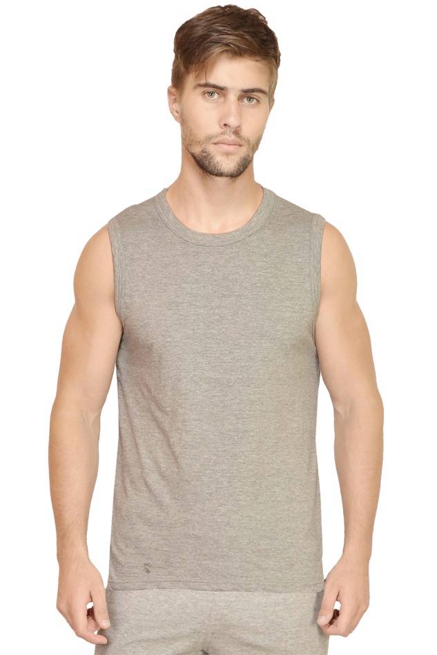 Men's round neck sleeveless / Gym vest