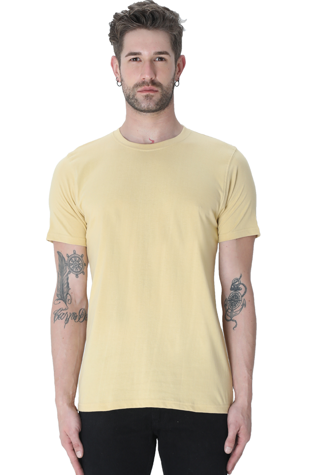 Classic round neck half sleeve t-shirt