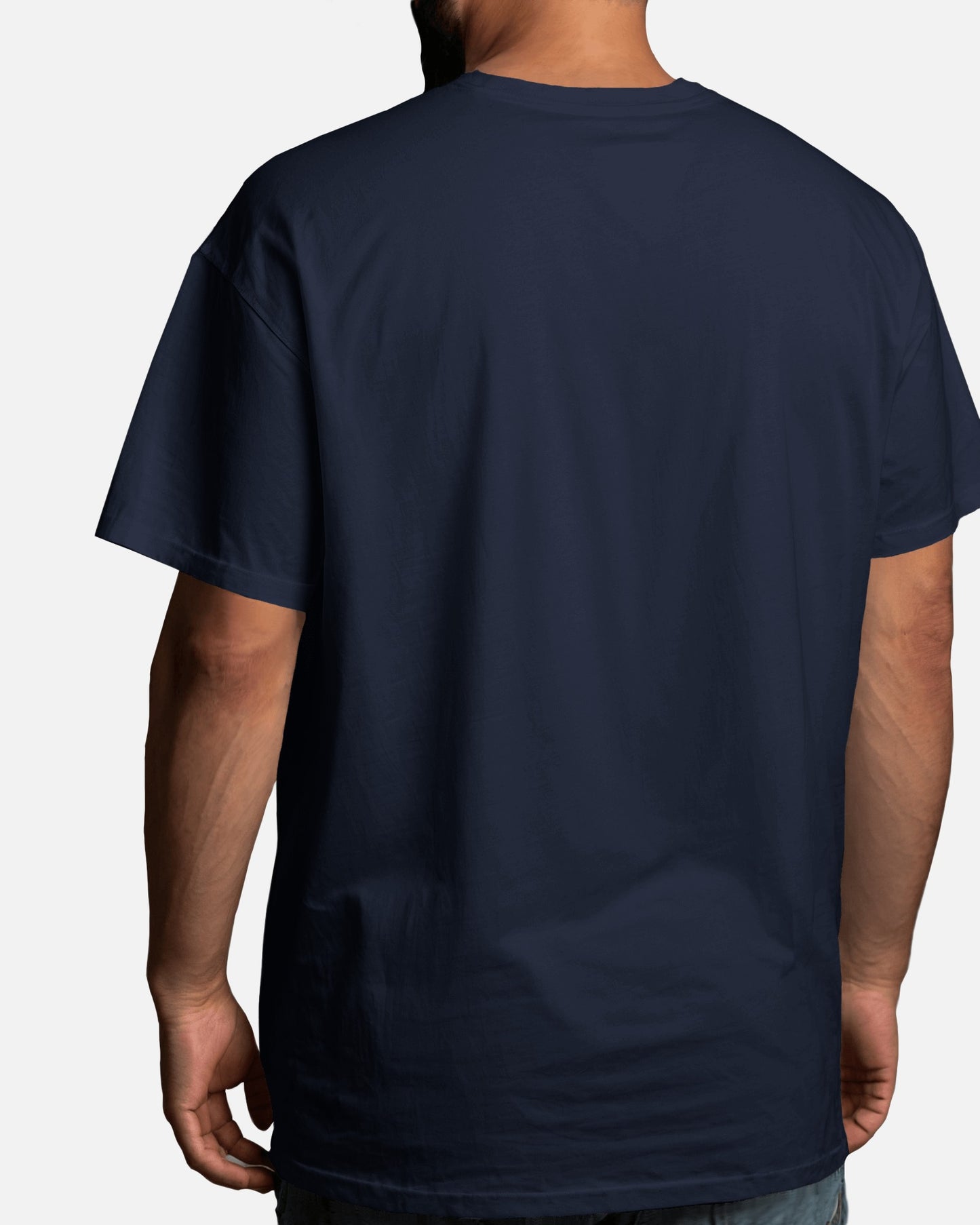 Cool biker design oversized t-shirt (Navy Blue)