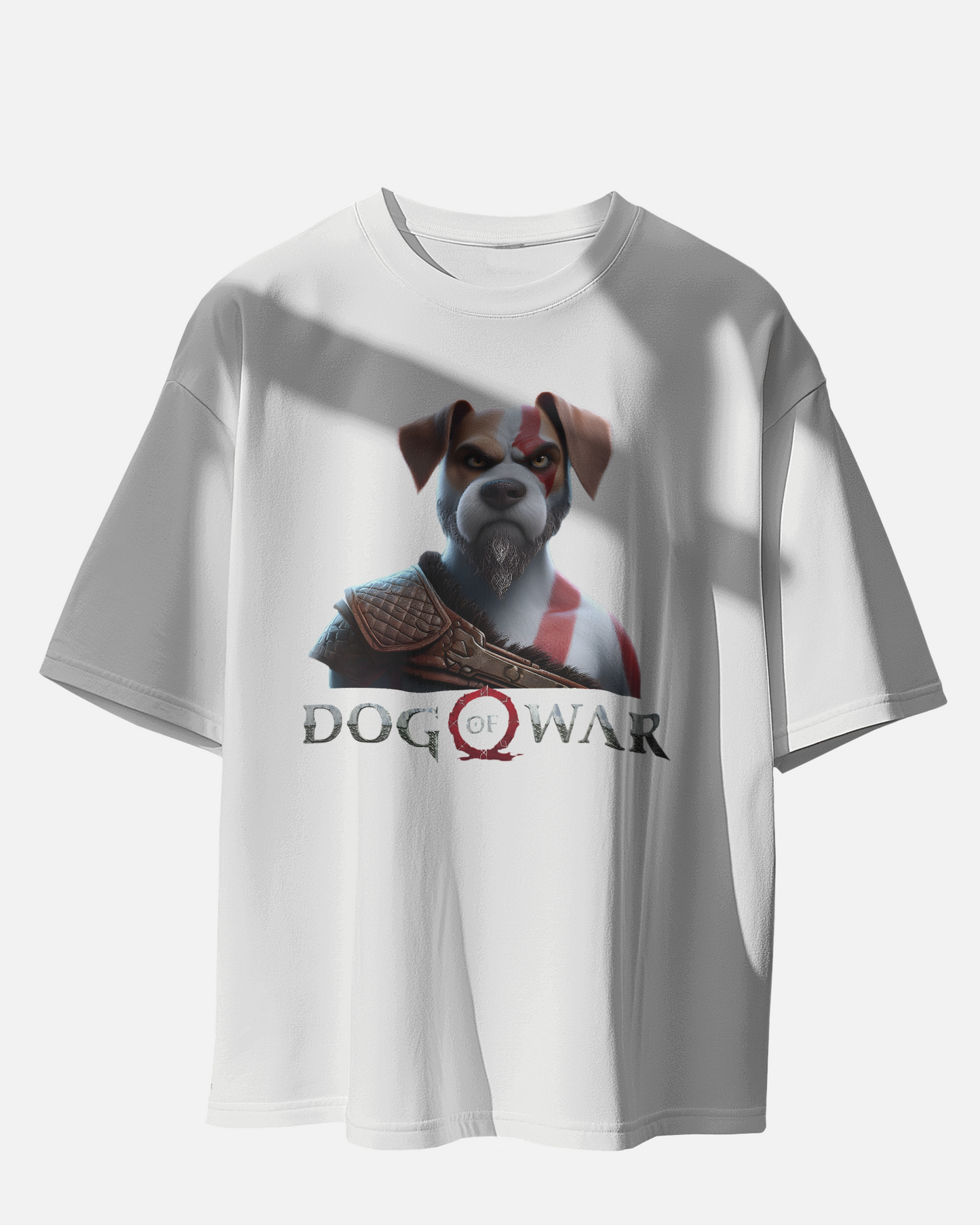 Dog of war printed oversized t-shirt (Red, Black, Navy blue, White)