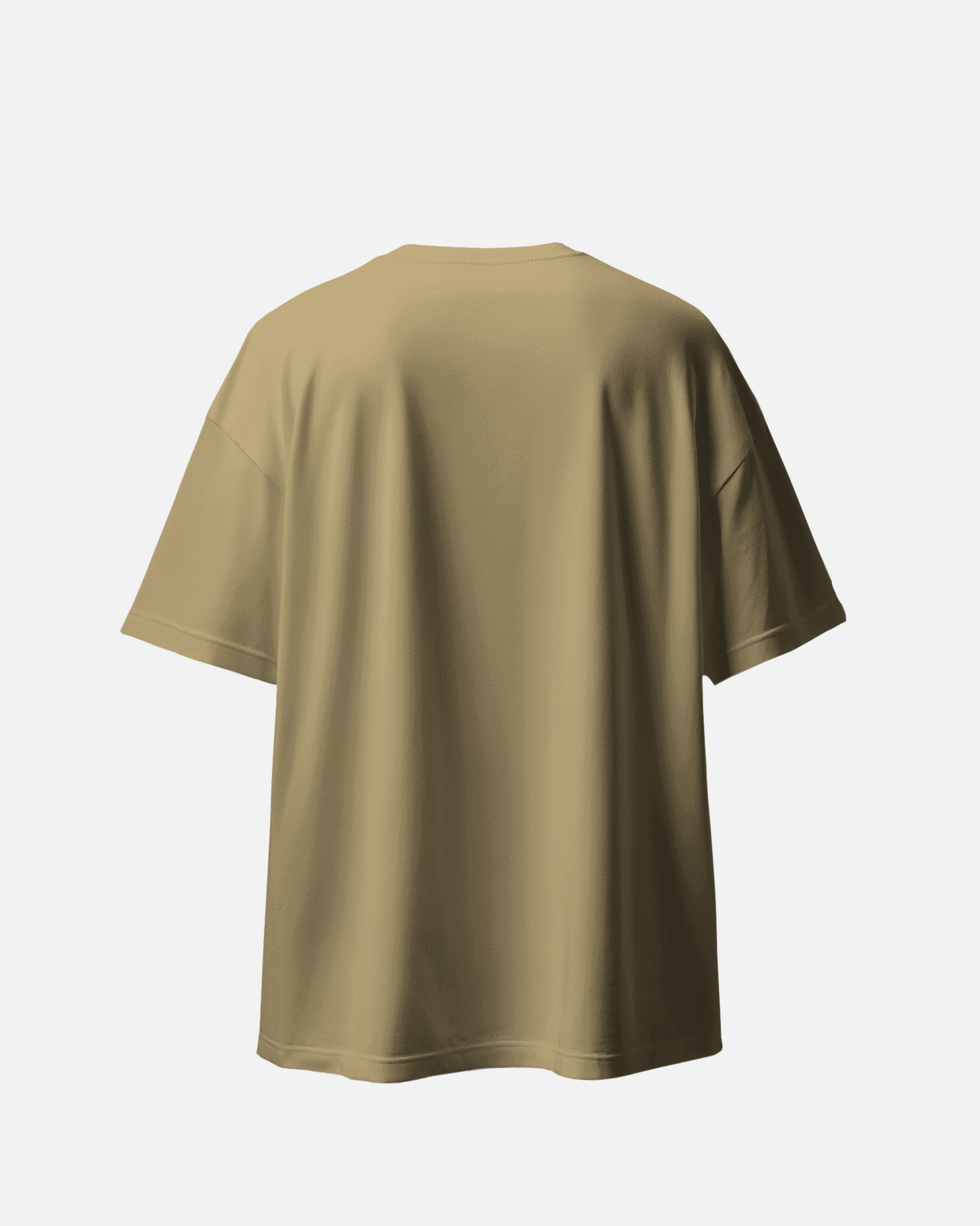 Certified alpha male printed oversized t-shirt (Beige)