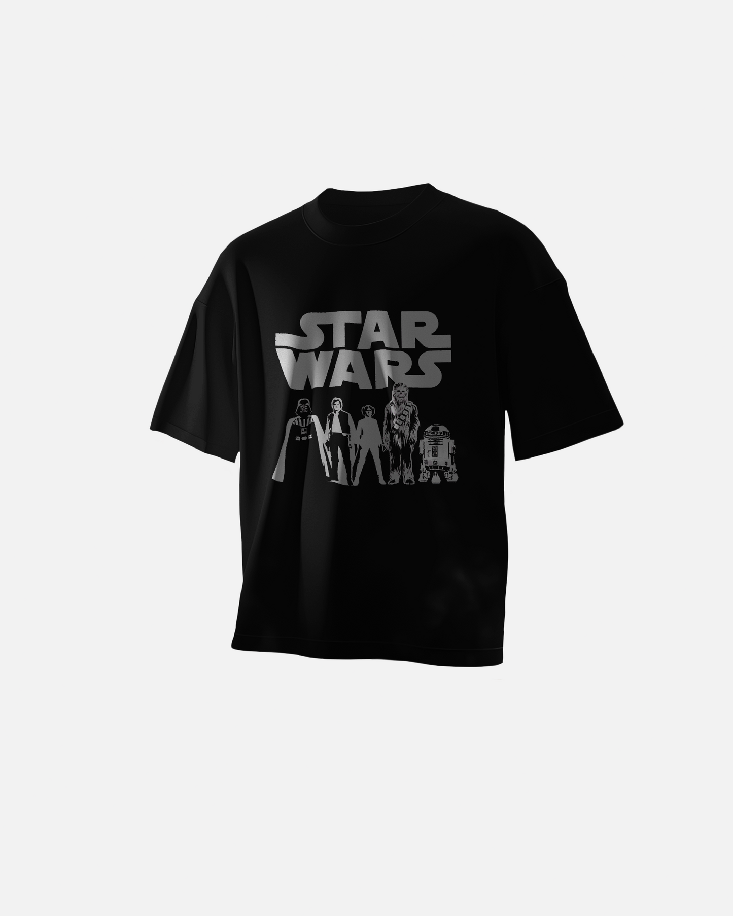 Star wars printed oversized t-shirt (Maroon and black)